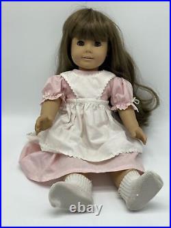 Pleasant Company White Body Doll Slate Eyes American Girl Molly Birthday Dress