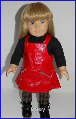 Pre Mattel AGoT 3 Pleasant Company Doll w Red Vinyl Meet Outfit American Girl