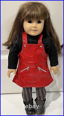 Pre Mattel Pleasant Co. American Girl of Today Doll in Red Vinyl Meet Outfit