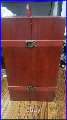 Pre-owned American Girl Wood Wardrobe Trunk Doll Carry Case