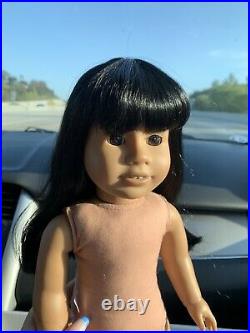 RARE #11 JLY American Girl Doll, Black Hair With Bangs, Brown Eyes, Addy Face Mold