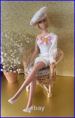 RARE American Girl Barbie patent Pending 1958 withOrig bathing suit/outfits