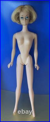 RARE American Girl Barbie patent Pending 1958 withOrig bathing suit/outfits