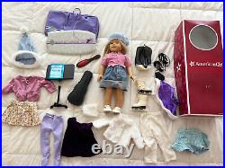 RETIRED American Girl Doll Kit Kittredge Box Multiple Outfits Violin, Wake Board