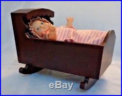 RETIRED, RARE American Girl Doll Baby Polly Cradle & Bedding Set In Original Box