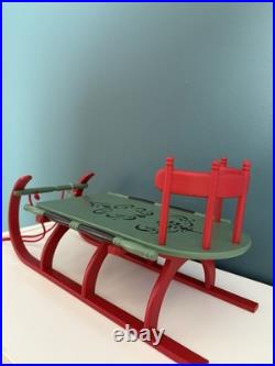 Rare! American Girl Doll Addy Pleasant Company Sled. Comes With Box