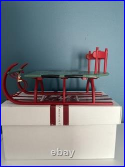 Rare! American Girl Doll Addy Pleasant Company Sled. Comes With Box