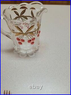 Rare! American Girl Samantha's Glass Victorian Lemonade Cherries Set