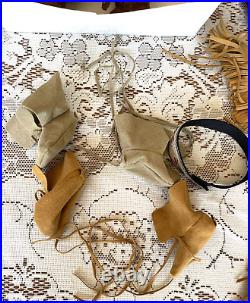 Retired 2002 American Girl 18 Kaya Doll withBox & 2 Outfits, Stand, Moccasins ETC