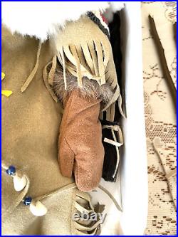 Retired 2002 American Girl 18 Kaya Doll withBox & 2 Outfits, Stand, Moccasins ETC