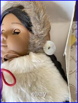 Retired 2002 American Girl 18 Kaya Doll withBox & 2 Outfits, Stand, Moccasins ETC