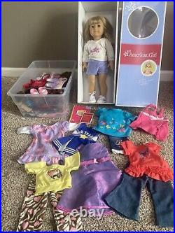 Retired American Girl 32 Doll 18 with Meet Outfit, Play Outfit, PJs, Acc, Box