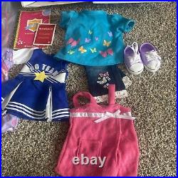 Retired American Girl 32 Doll 18 with Meet Outfit, Play Outfit, PJs, Acc, Box