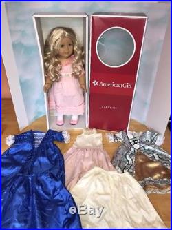 Retired American Girl Caroline Lot Bundle With Doll Box &Clothes
