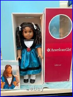 Retired American Girl Cecile Doll in Box with Accessories, Book