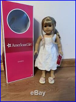 Retired American Girl Doll Girl of the Year Gwen with Box Blonde Hair, Brown Eyes