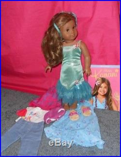 Retired American Girl Doll KANANI IN MEET DRESS PLUS EXTRA AG CLOTHES