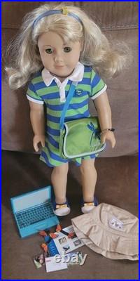 Retired American Girl Doll Lanie Holland With Clothing & Accessories
