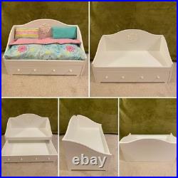 Retired American Girl Doll Lot With Daybed + Accessories