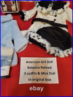 Retired American Girl Doll Rebecca with 3 Extra Outfits
