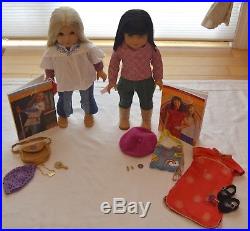 Retired American Girl Julie and Ivy with accessories in great condition