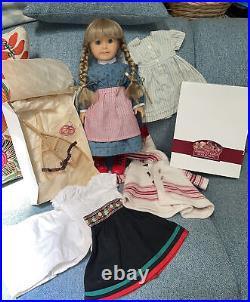 Retired American Girl Pleasant Company White Body Kirsten Doll with Outfits
