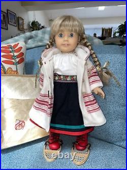 Retired American Girl Pleasant Company White Body Kirsten Doll with Outfits