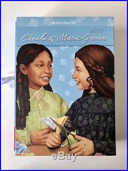 Retired American Girls Marie Grace and Cecile Doll Bundle + Boxed Book Set