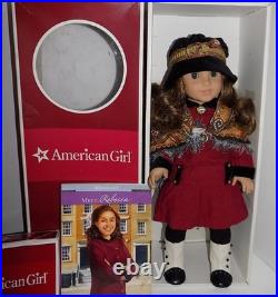 Retired EUC Rebecca American Girl Doll w Meet Accessories RARE Barrette Pin Box