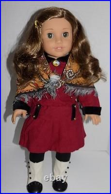 Retired EUC Rebecca American Girl Doll w Meet Accessories RARE Barrette Pin Box