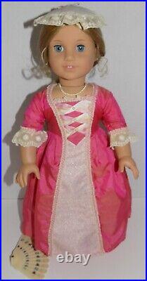 Retired Pleasant Company Elizabeth American Girl Doll 18 w Meet Outfit, Extras