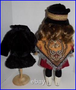 Retired Rebecca American Girl Doll 18 w Meet Outfit, Accessories Black Coat Lot