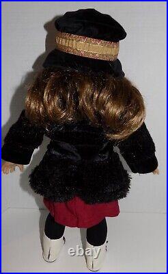 Retired Rebecca American Girl Doll 18 w Meet Outfit, Accessories Black Coat Lot