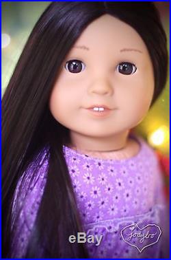 STUNNING Custom American Girl Doll KANANI with brown eyes Kaya wig OOAK jodybo