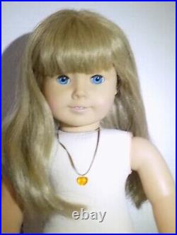 STUNNING WHITE BODY Kirsten Pleasant Co. TURQUOISE Eyes American Girl Doll