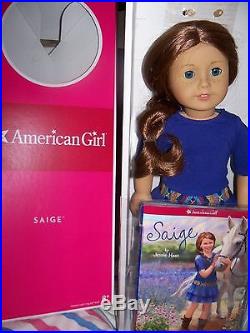 Saige Collector Doll Display No Play in Box 2 outfits, book, ring accessories