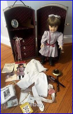 Signed 1987 Pleasant Company American Girl Meet Samantha Doll Withtrunk & Extras