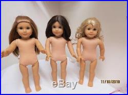 TLC Box Lot 3 American Girl Dolls GOTY Chrissa Lanie McKenna OOAK Holiday #3