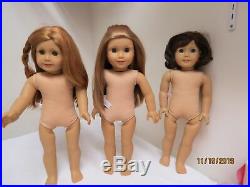 TLC Box Lot 3 American Girl Dolls GOTY Lindsey Mia McKenna OOAK Fixer Holiday #4