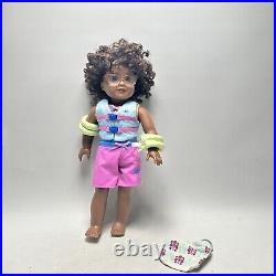 Tameka Custom American Girl Doll OOAK Black Curly Hair Brown Eyes Glasses