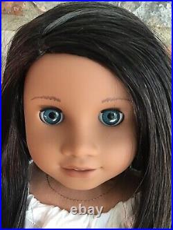 Thea Custom American Girl Doll OOAK Black Hair Dark Blue Eyes Sonali