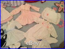 Two Authentic American Girl Dolls and Large lot of American Girl doll clothes