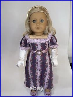 VGUC American Girl Doll Caroline with Meet Outfit, Accessories, & Holiday Outfit