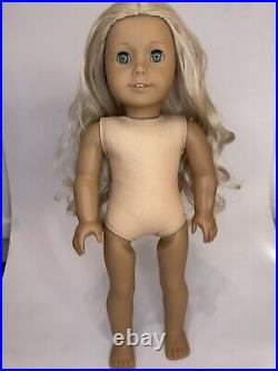 VGUC American Girl Doll Caroline with Meet Outfit, Accessories, & Holiday Outfit