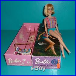Vintage Long Haired American Girl / Ag Bendleg Barbie Doll W Orig Box & Access