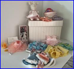 VTG 2000 Large Lot American Girl Angelina Ballerina Doll, Box + Outfits FAB