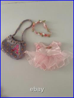 VTG 2000 Large Lot American Girl Angelina Ballerina Doll, Box + Outfits FAB