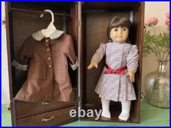 VTG American Girl Doll Samantha AND personalized AG Wooden Trunk! Christmas Joy