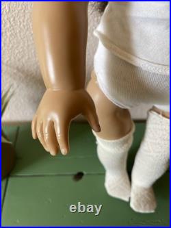 VTG American Girl Doll Samantha AND personalized AG Wooden Trunk! Christmas Joy