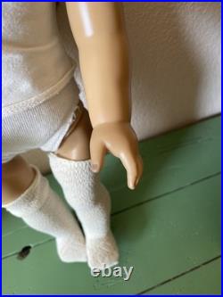 VTG American Girl Doll Samantha AND personalized AG Wooden Trunk! Christmas Joy